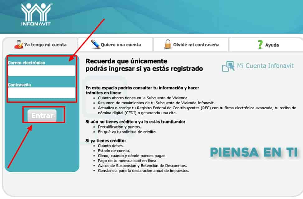Infonavit entrar