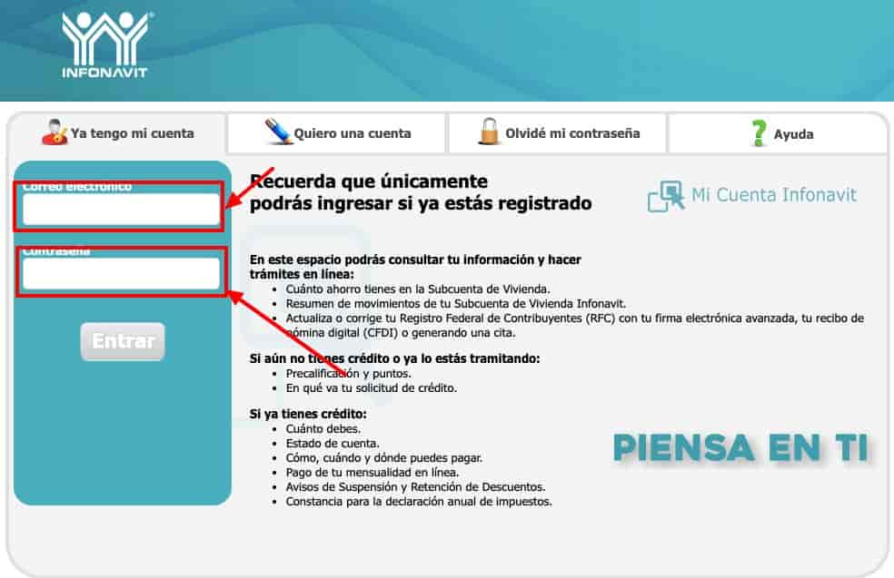 login infonavit